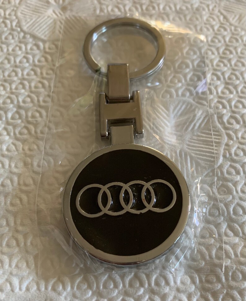 Audi Logo Keychain Etsy