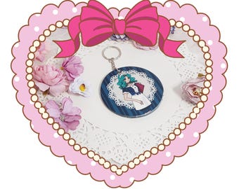 Brelok do kluczy Michiru Cafe Sailor Moon Neptune 3" w formie prezentu artystycznego
