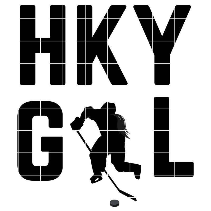 Hockey Girl Svg - Etsy