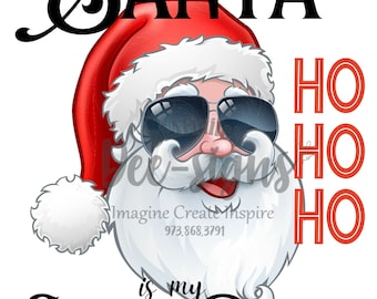 Santa is My Sugar Daddy PNG Instant donload, santa, sugar daddy, ho ho ho, Christmas sweater, ugly sweater