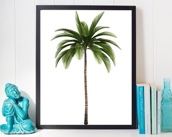 Palm Tree Art | Palm Tree Wall Decor | Printable Wall Art | Digital Wall Art | Palm Tree Print | Tropical Wall Art | Palm Tree Poster