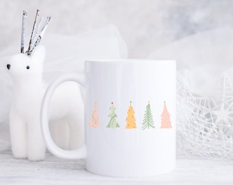 Tazza Di Natale A Doppia Parete Con Albero - Vetro Borosilicato 300ml, Include Coperchio, Cucchiaio E Calzini, Regalo Perfetto