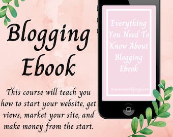 Bloggen Ebook | Kurs | Webseite | Marketing | Blogging-Anleitung | Alles, was Sie über Blogging Ebook wissen müssen