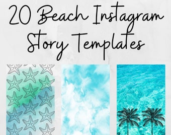 Strand Instagram Story Vorlagen | Canva Vorlagen | Strand Instagram Vorlagen | Instagram-Story-Vorlage | Sommer Instagram Story Template