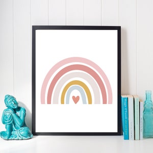 Rainbow Art Print | Nursery Prints | Art Print Nursery | Nursery Wall Art | Rainbow Decor | Printable Wall Art | Rainbow Nursery | Digital