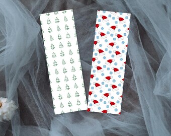 Christmas Bookmarks | Bookmark Set Of 10 | Printable Bookmark | Reader Gift | Gift for Book Lover | Winter Bookmarks | Holiday Bookmarks