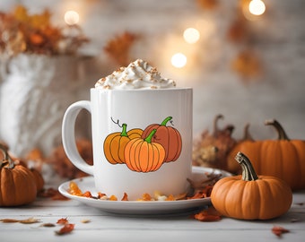 Fall Mug| Pumpkin Mug | Fall Coffee Mug | Cozy Coffee Mug | Autumn Mug | Fall Decor | Fall Gift | Tea Mug