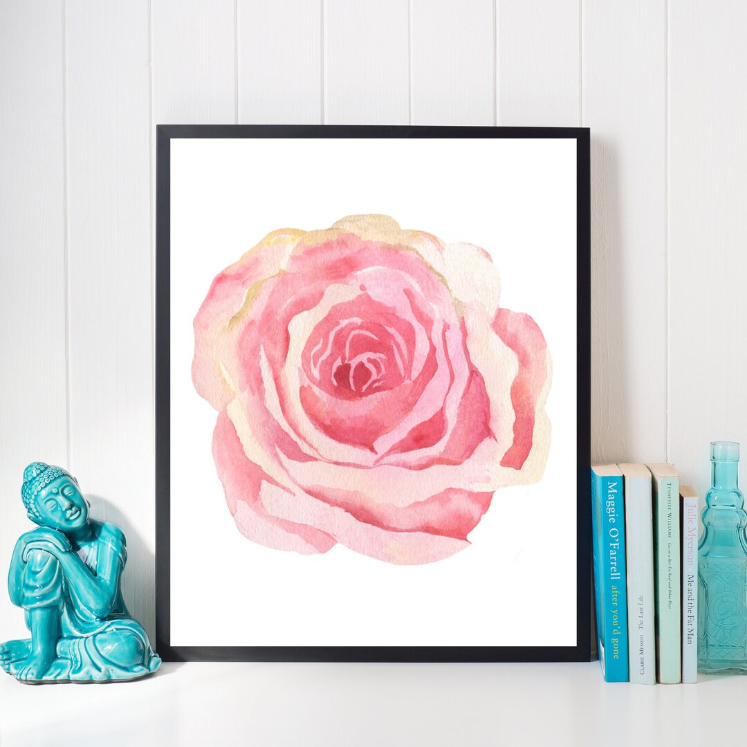 Pink Nursery Wall Decor | Printable Nursery Wall Art | Floral Wall Art ...
