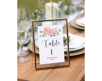 Wedding Table Number Template | Wedding Tables Numbers | Wedding Templates | Wedding Template | Modern Wedding | Wedding Seating