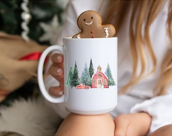 Christmas Mug | Christmas Coffee Mug | Christmas Scene | Christmas Tree Mug | Winter Mug | Secret Santa Gift | Christmas Gift