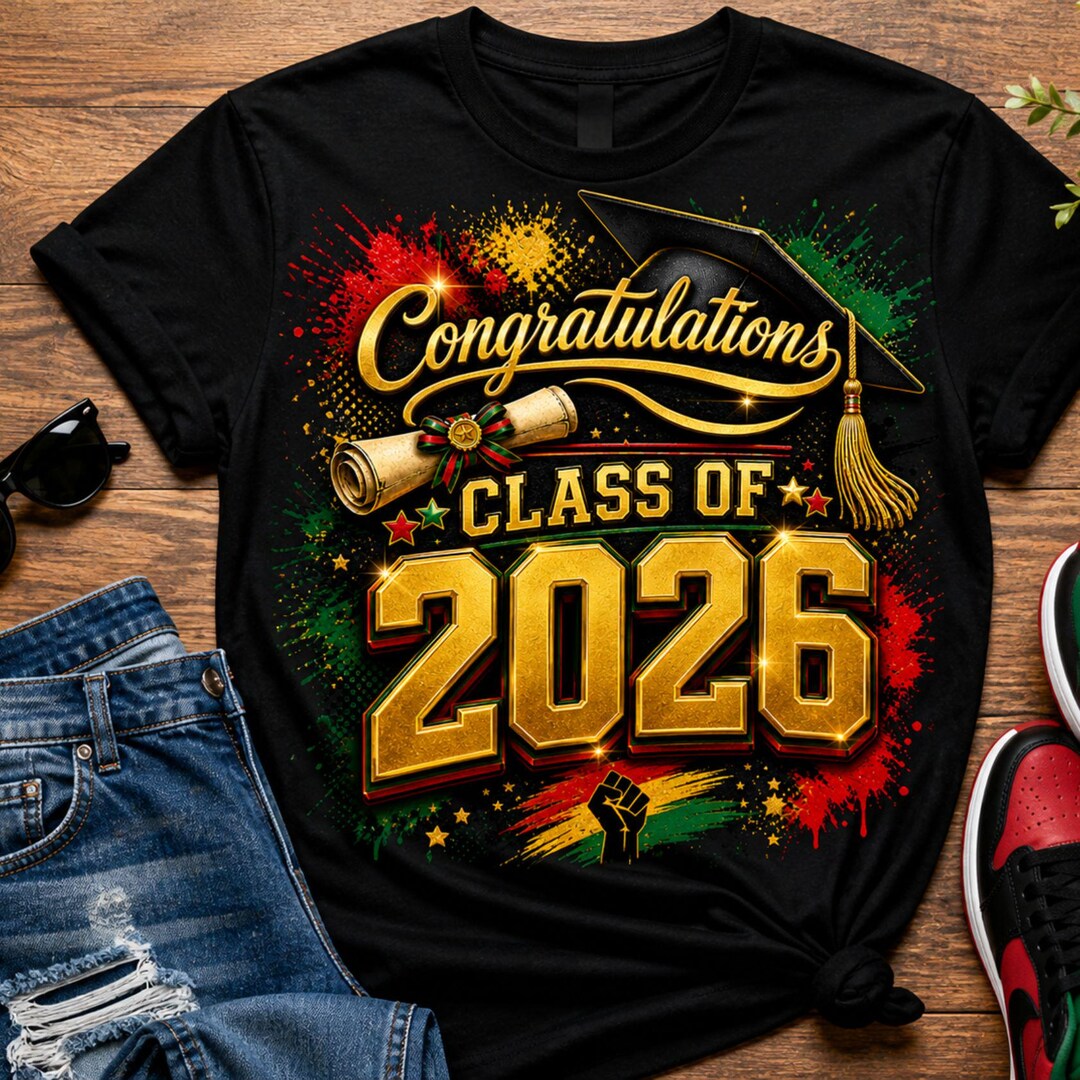Congratulations Class of 2026 PNG, Black Excellence Graduation ...