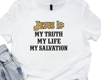 Jesus Is My Truth PNG: Christian T-Shirt Design (Digital Download)