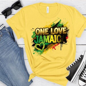 One Love Jamaica Design: Jamaica Vibes, Jamaica Love, Jamaica Empowerment PNG (Digital Download)
