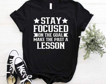 Inspirational Stay Focused PNG Design: Goal Focused Digital Download