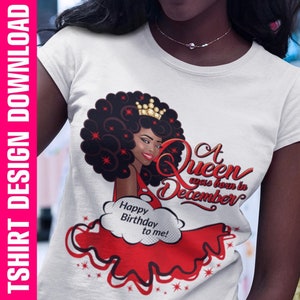 December Queen PNG - T-shirt Design (Digital Download)
