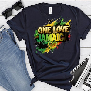 Jamaica One Love T-Shirt Design PNG (Digital Download)