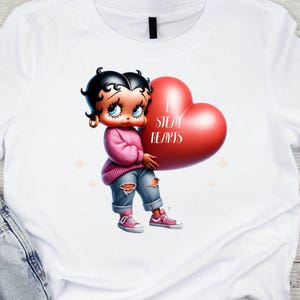 Betty Boop Valentines Day PNG - Classy Valentine Design (Digital Download)