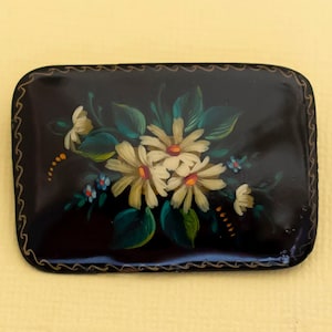 Belle broche florale russe i22