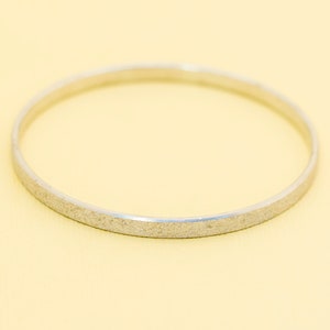 Vintage Silver Tone Bangle Bracelet 7.85 Inches by Monet i16