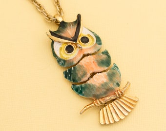 Elephant Pendant Necklace W/tortoise 
