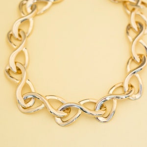 Vintage Boho Gold Ton Kette Halskette 18 Zoll i14
