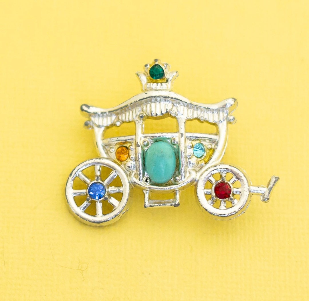 ヴィンテージ ブローチ 馬車 ヴィンテージ シルバー 馬車ブローチ - Etsy 日本