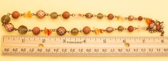 Vintage Boho Multicolor Beaded Necklace 18 Inches… - image 4