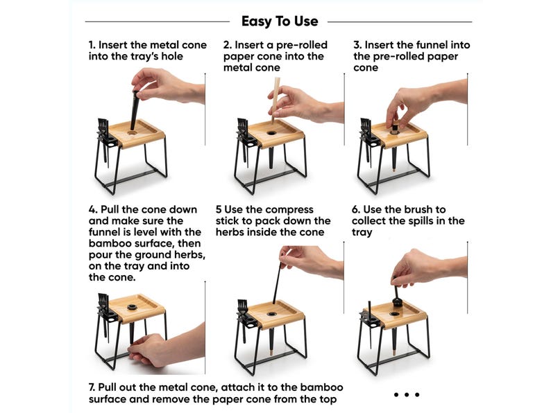 Zestaw do napełniania stożków ORION 2.0: King-Size i 1.1/4 Cone Filler zdjęcie 2