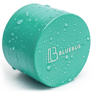 Green Ceramic Herb Grinder: Non-Stick, 4-Piece, 2.5 Inch
