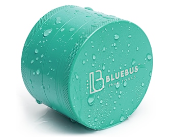 Green Ceramic Herb Grinder: Non-Stick, 4-Piece, 2.5 Inch