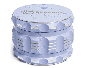 Purple Ceramic Grinder: Non-Stick, 4-Piece, 2.5" Herb Crusher