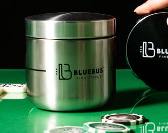 BUNKER Smell Proof Jar: Stainless Steel Airtight Storage with Magnet Stand