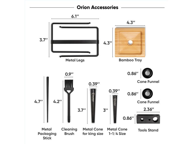 Zestaw do napełniania stożków ORION 2.0: King-Size i 1.1/4 Cone Filler zdjęcie 9