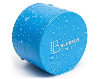 Blue Ceramic Non-Stick Herb Grinder: 2.5-Inch, 4-Piece