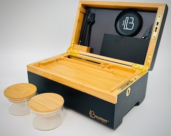 Golden Wooden Storage Box – Premium Organizer Box, Decorative Home & Office Storage Container, Gift-Ready