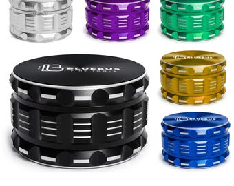 GA Premium Grinder, Solid & Heavy Aluminium Grinder with Pollen Catcher, Great GIft Idea