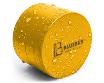 GC Yellow Ceramic Grinder 2.5-Inch Non-Stick 4-Piece Herb Grinder