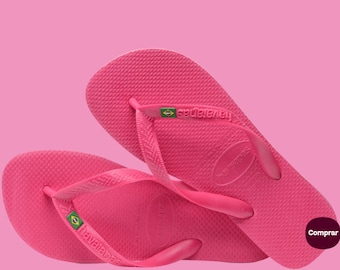 Chinelo Rosê Havaianas Brasil