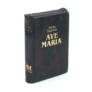 Katholieke Bijbel Ave Mary Pocket Bruine Rits