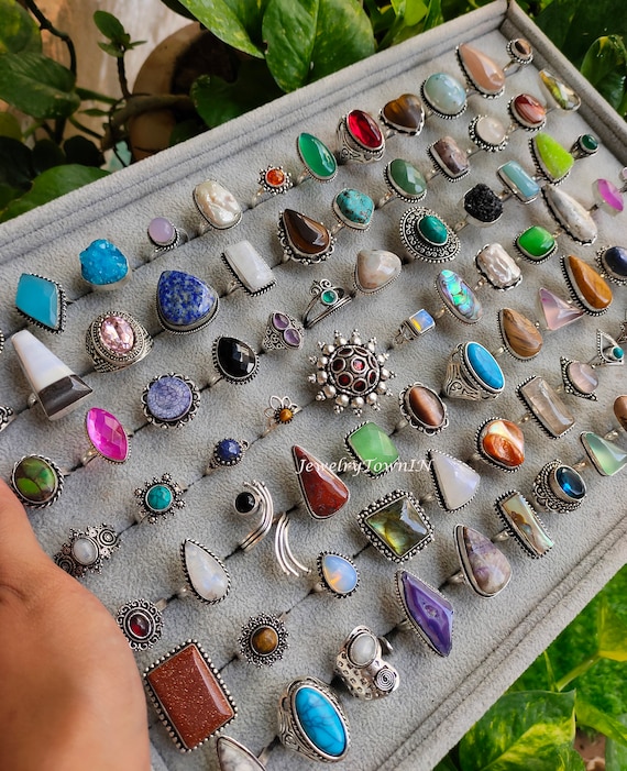 Mystery Ring Pack Bulk Ring Lot Wholesale Rings for Women Statement Rings for Her Gemstone Rings Handmade Rings Vintage Ring Pack Etsy