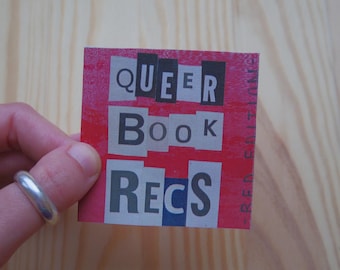 Queer Book Recs Zine - Red Edition