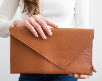 Leather Envelope Clutch, Genuine Leather Clutch, Leather Envelope Bag, Women’s Leather Clutch, Genuine Leather Bags