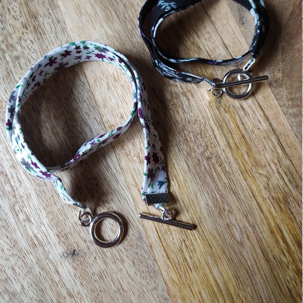 Bracelet double tissu