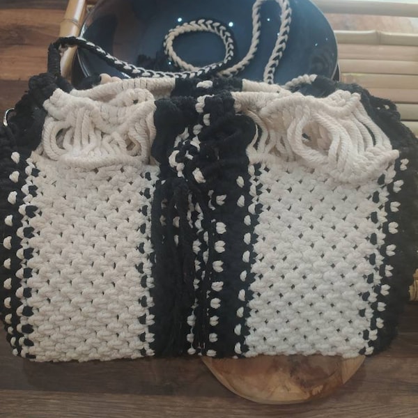 Sac a main macramé