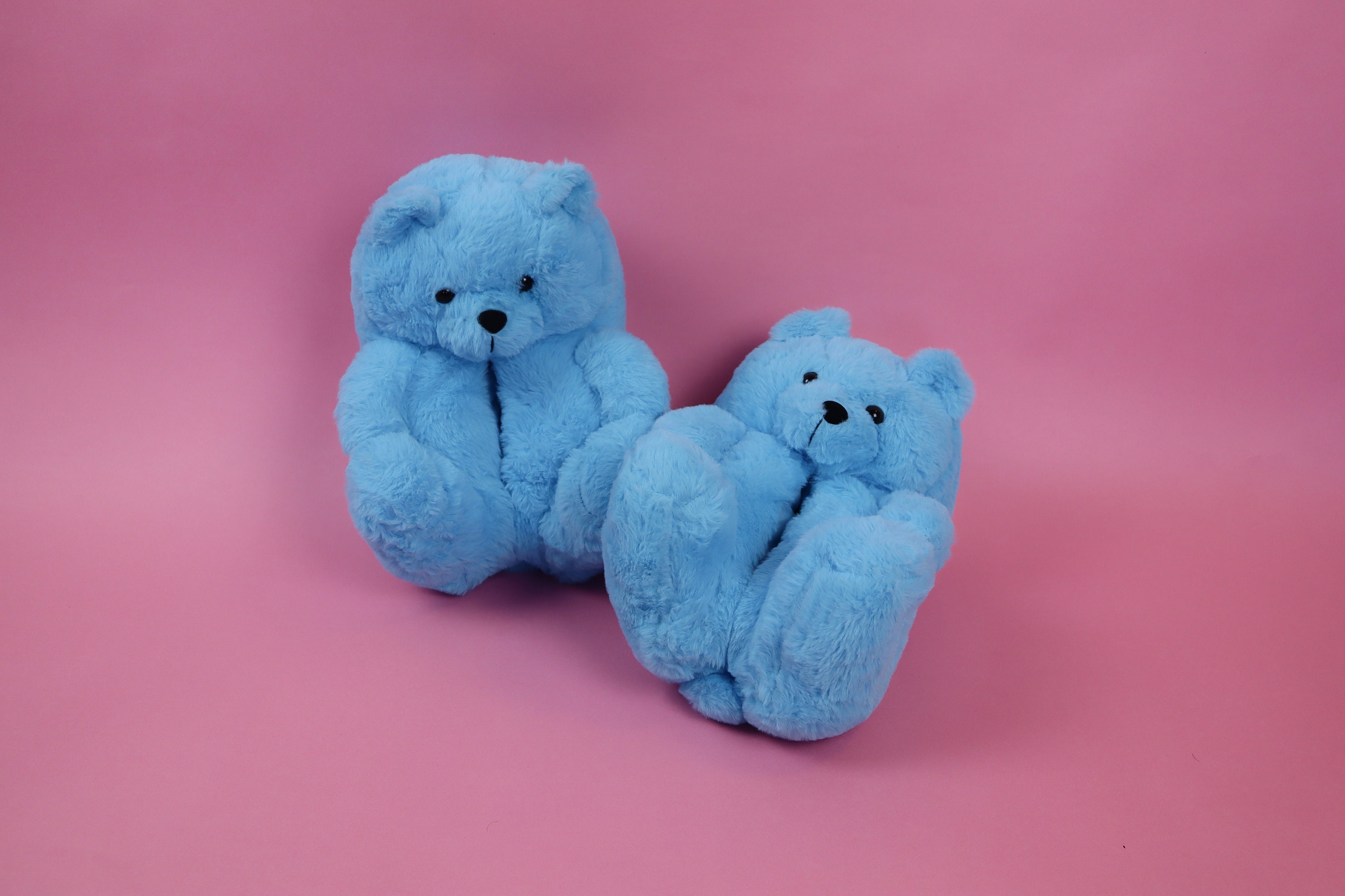 Children's Teddy Bear Slippers Plush Cotton Shoes Home Bedroom main image 0