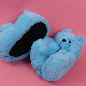 Children's Teddy Bear Slippers Plush Cotton Shoes Home Bedroom