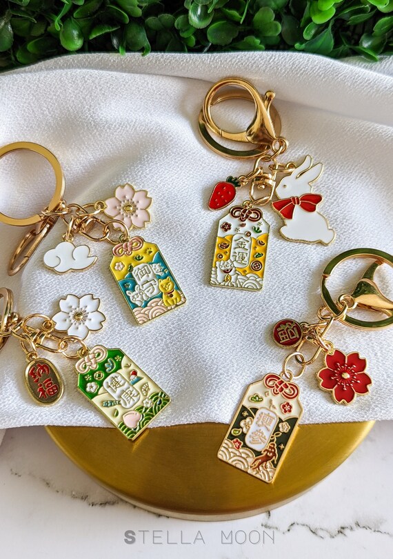 Enamel Charm Keychain