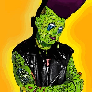 Horror art monster jpg psychobilly band