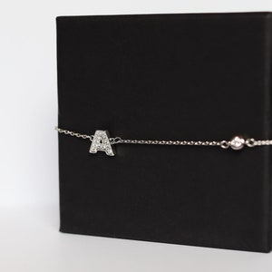 Personalisierter Buchstabe Silber Namensarmband Valentinstag Charm Armband Freundschaftsarmband Benutzerdefiniertes Armband Namensarmband Schmuck Armband