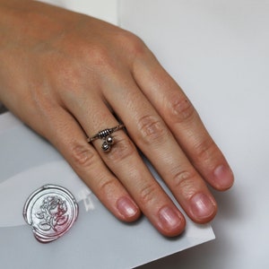 Smile Silber Ring Valentinstag Stapelringe SilberKette Ring Angst Ring Daumen Ring Handgemacht Ringe Silberling Schmuck